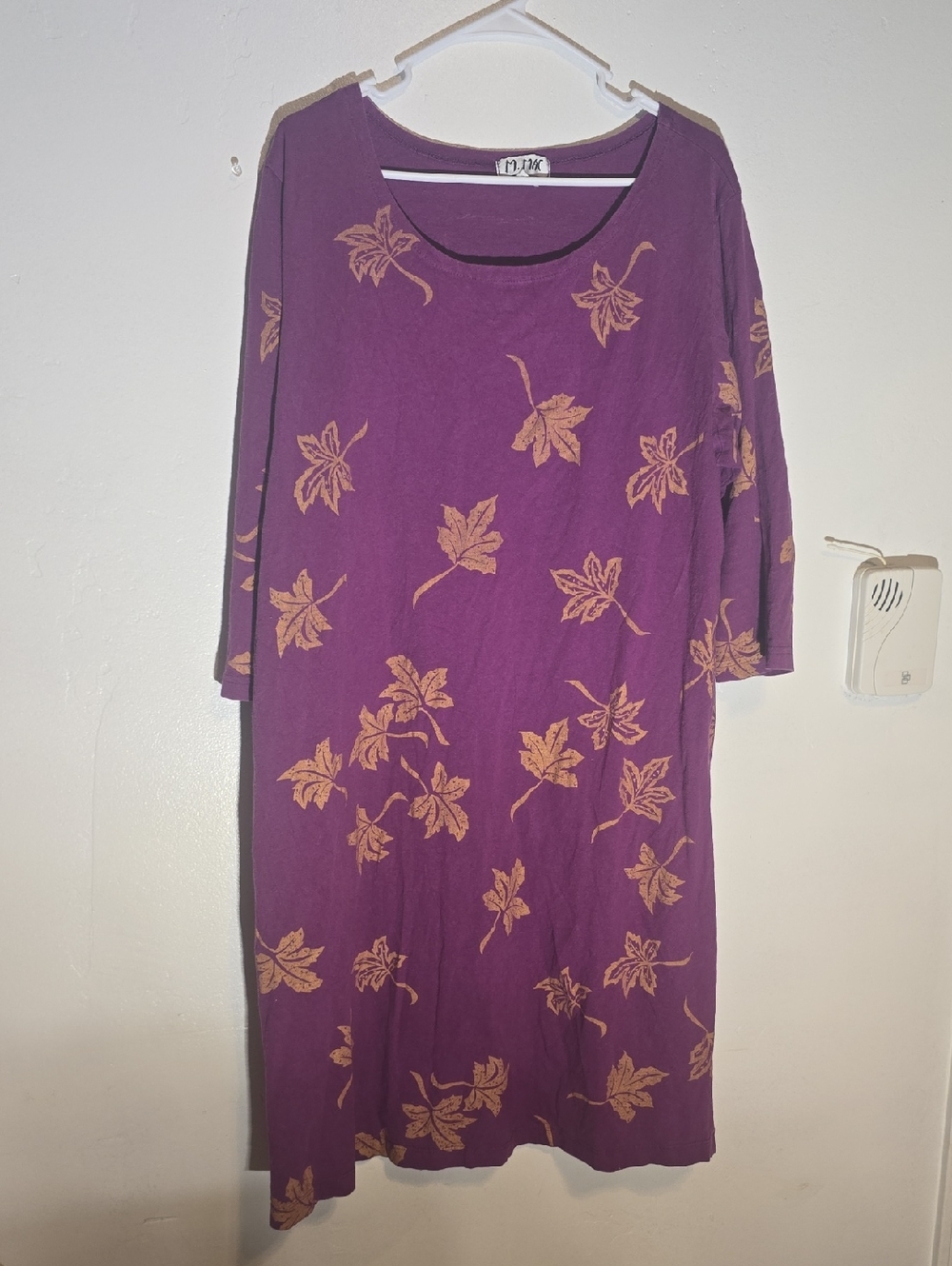 M.Mac Purple Floral Tunic Dress by
